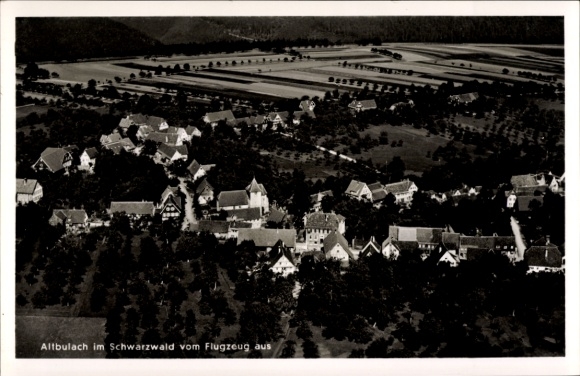 Ansichtkaart Altbulach Neubulach in het Zwarte Woud, luchtfoto