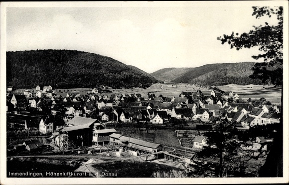 Postcard Immendingen an der Donau Baden, partial view