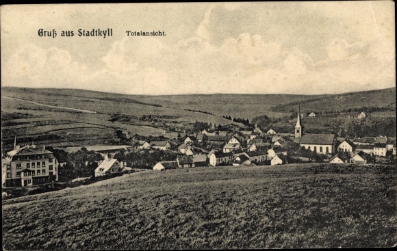 Postcard Stadtkyll in the Eifel, general view