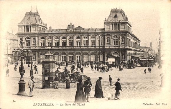 Postcard Brussels Brussels, Gare du Nord