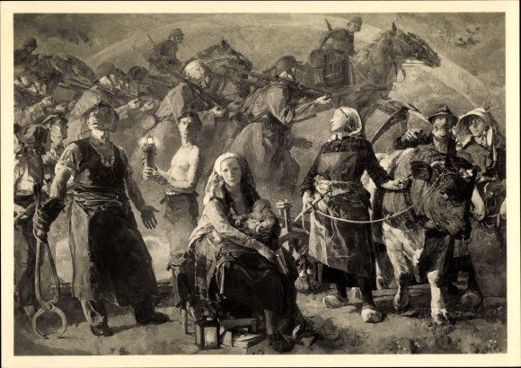 Artist PC Schmitz Wiedenbrück, Hans, fighting people, HDK 390