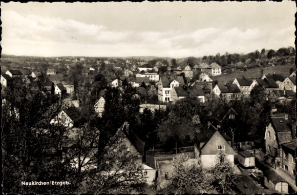Ak Neukirchen im Erzgebirge, Teilansicht