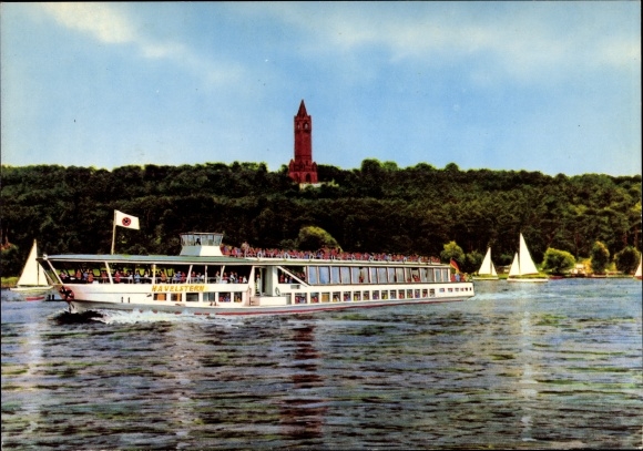 PC Berlin, Havel with Grunewald Tower, MS Havelstern, sailing boats