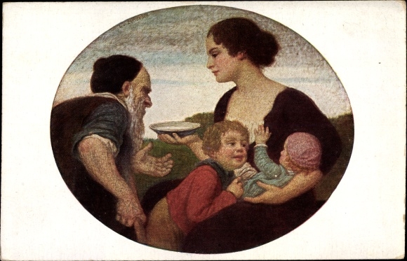 Artist PC Zumbusch, Ludwig von, German children&#39;s aid in Bavaria, philanthropy
