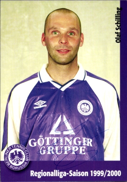 Autogrammkarte Fußballer Olaf Schilling, Tennis Borussia Berlin, Autogramm