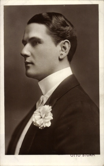 Foto Ak Schauspieler Otto Storm, Seitenportrait