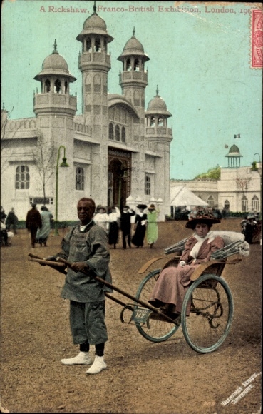 PC London, Exhibition 1908, Woman in a Rickshaw