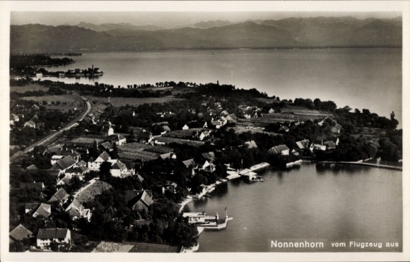 Ak Nonnenhorn am Bodensee, Fliegeraufnahme
