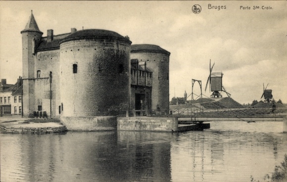 Postcard Bruges Bruges Flanders West Flanders, De Krulspoort