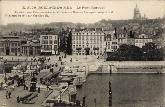 CPA Boulogne sur Mer Pas de Calais, Le Pont Marguet