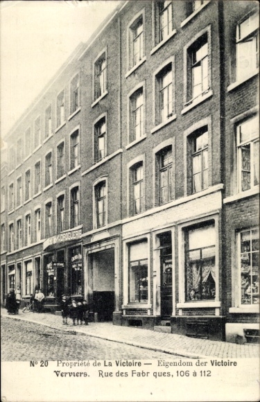 PC Verviers Wallonia Liège, insurance company La Victoire, Rue des Fabriques 106-112