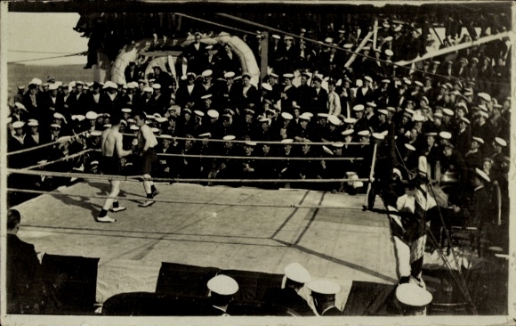 Photo Postcard martial arts, boxing