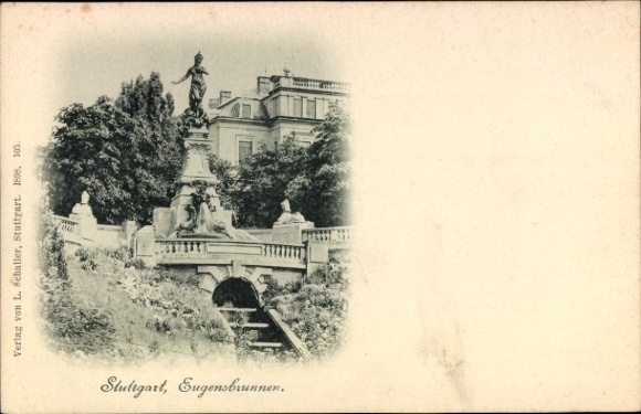 Ansichtkaart Stuttgart am Neckar, Eugensbrunnen