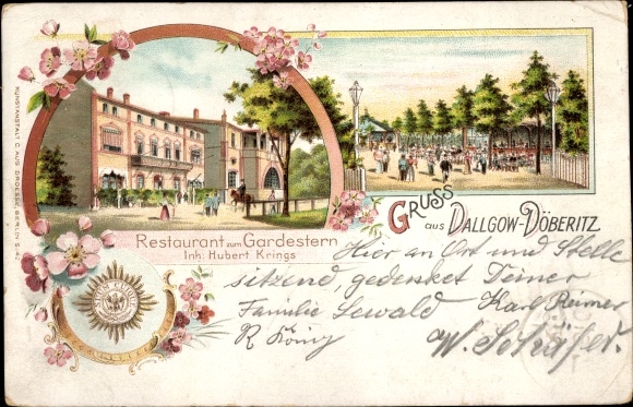 Chromo-Litho Dallgow Döberitz in Havelland, Restaurant Zum Gardestern