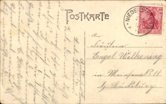 Postcard Niedernwöhren in Schaumburger Land, Bad Hiddenser Born swimming pool
