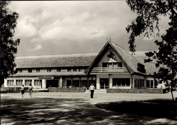 Postcard Baltic resort Koserow on Usedom, forest holiday property Damerow, general view