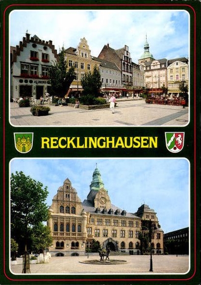 10 alte Ak Recklinghausen in Westfalen, diverse Ansichten