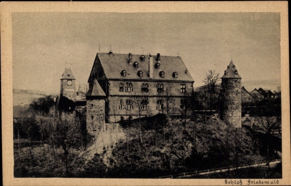 Postcard Friedewald in the Westerwald, Castle