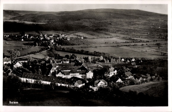 Postcard Salem in the Bodenseekreis Baden Württemberg, aerial photograph