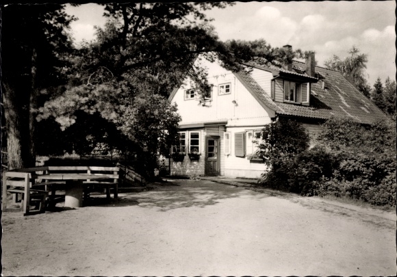 Ak Sprötze Buchholz in de Nordheide, Haus Osterberg, vegetarisch. Bosrecreatie en dieetkuur naar huis