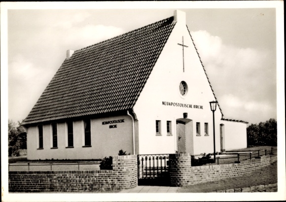 Postcard Wildeshausen in Oldenburg, New Apostolic Church