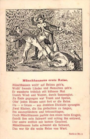 7 Ak Münchhausen Serie 2, 1-7