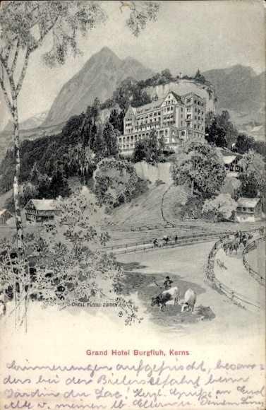 KP Kerns Canton Obwalden Szwajcaria, Grand Hotel Burgfluh