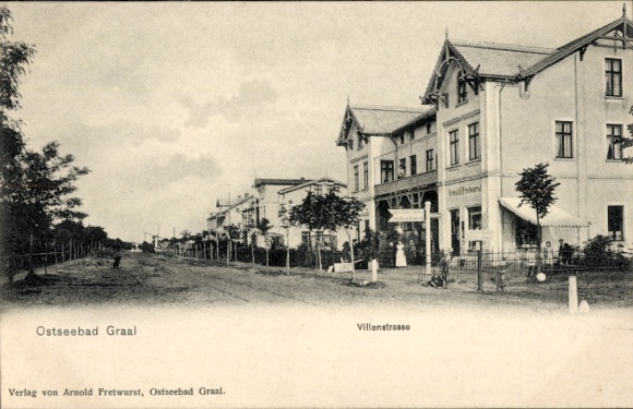 Postcard Ostseebad Graal Müritz, Villenstraße