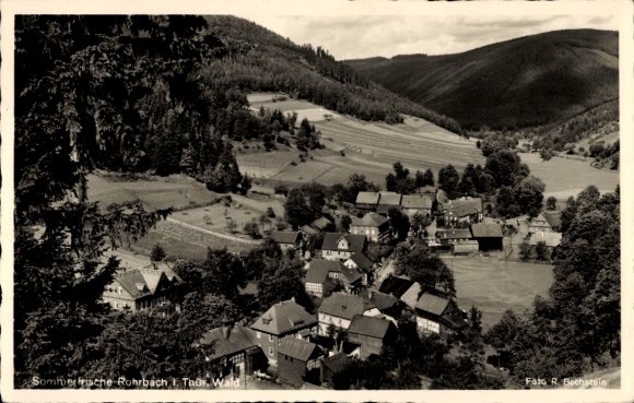 Postcard Rohrbach in Thuringia, general view