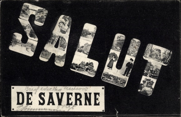 Letters PC Saverne Zabern Alsace Bas Rhin, Salut, Souvenir, Alsatians