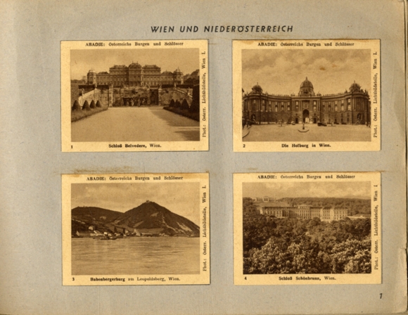 Austria&#39;s castles and palaces I collective picture album Abadie cigarette paper, cigarette tube factory