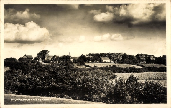 Ak Mohrkirch Osterholz in de visserij, panorama