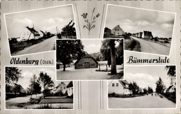 Ak Donnerschwee Oldenburg in Oldenburg, Verschiedene Ansichten von Oldenburg, Bümmerstede, Landsc