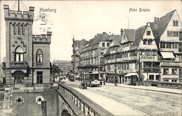 Ak Hamburg, Hohe Brücke