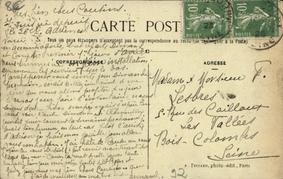 Postcard Billancourt Hauts de Seine, Avenue Édouard Vaillant