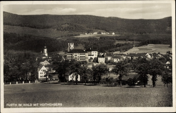 Ak Furth im Wald Oberpfalz Bayern, Gesamtansicht, Voithenberg