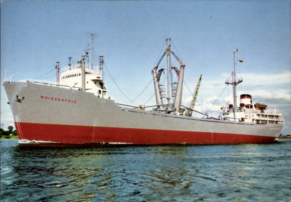 Ak vrachtschip MS Weißenfels, DDG Hansa
