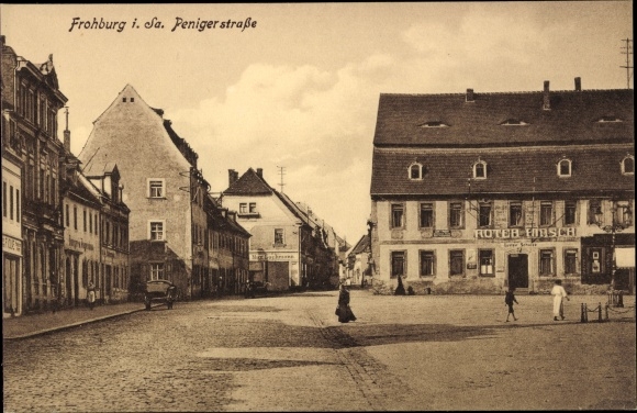 PC Frohburg in Saxony, Peniger Straße, Gasthaus Roter Hirsch, owned by Gustav Schulze, Max Lochmann