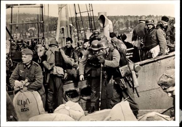 Foto Duitse Wehrmacht in Scandinavië, april 1940