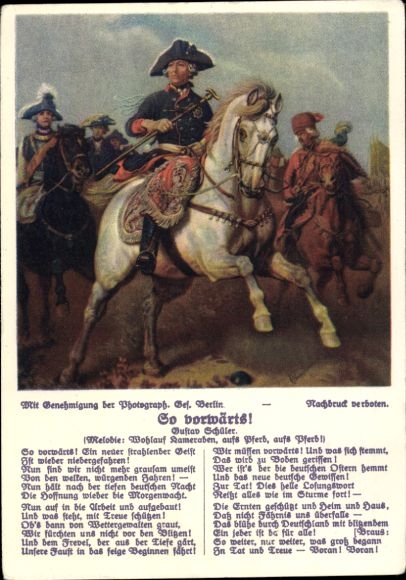 Song Postcard So forward! Gustav Schüler
