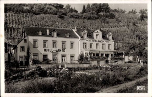 Ak Alf an der Mosel Rheinland Pfalz, Hotel zum Anker, Bes. H. Jackel