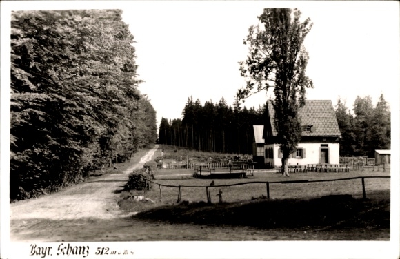 Postcard Gemünden am Main Lower Franconia, Bayr. Schanz, House