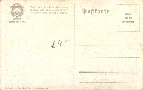 Passepartout Song Postcard Floriangasse 39, woman says goodbye to her boyfriend