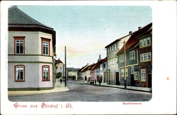 Ak Ohrdruf Thüringen, Marktstraße