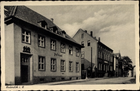 Postcard Wadersloh in the Warendorf district of North Rhine-Westphalia, post office