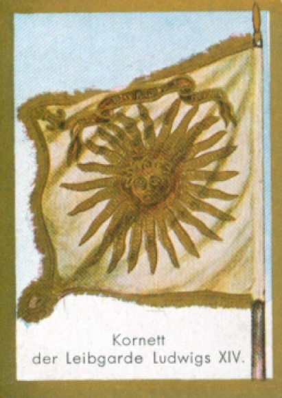 Collective picture historical flags picture 129, cornet of the bodyguard of Louis XIV