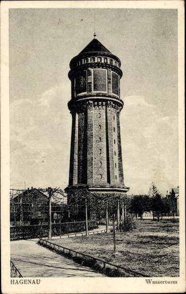 Postcard Haguenau Haguenau Alsace Bas Rhin, water tower
