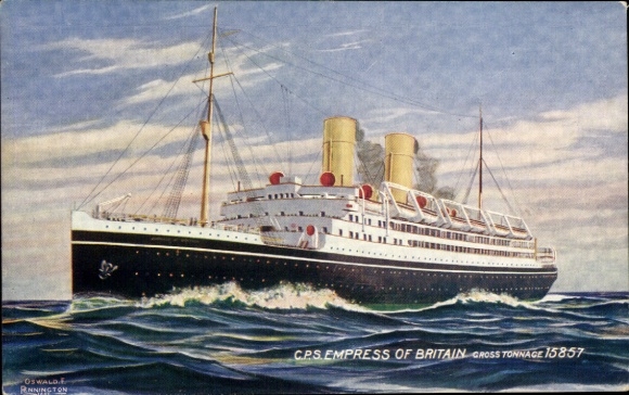 Ak-stoomboot Empress of Britain, Canadian Pacific Shis, CPS