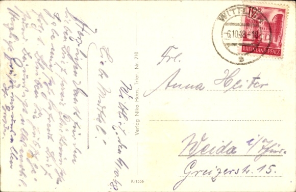 Postcard Wittlich in the Eifel, general view
