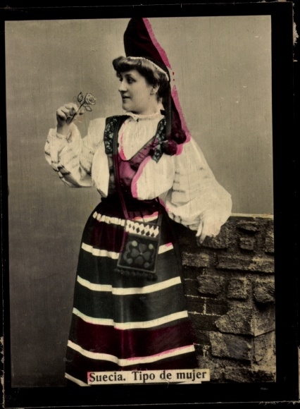Photo Sweden, Tipo de mujer, Woman in folk costume